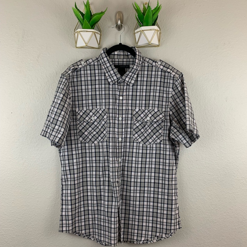 🌻Mens Calvin Klein Jeans Button Down Shirt Sz XL